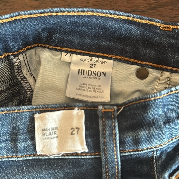 Hudson High Rise Blair Super Skinny Jeans - Picture 12 of 12